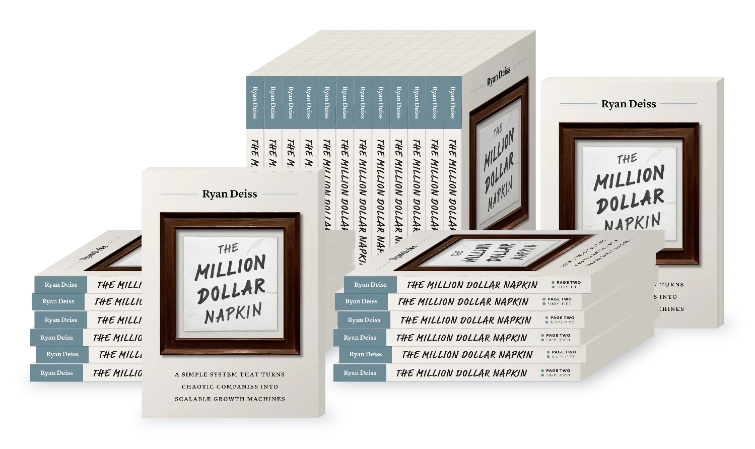 25 copies of The Million Dollar Napkin